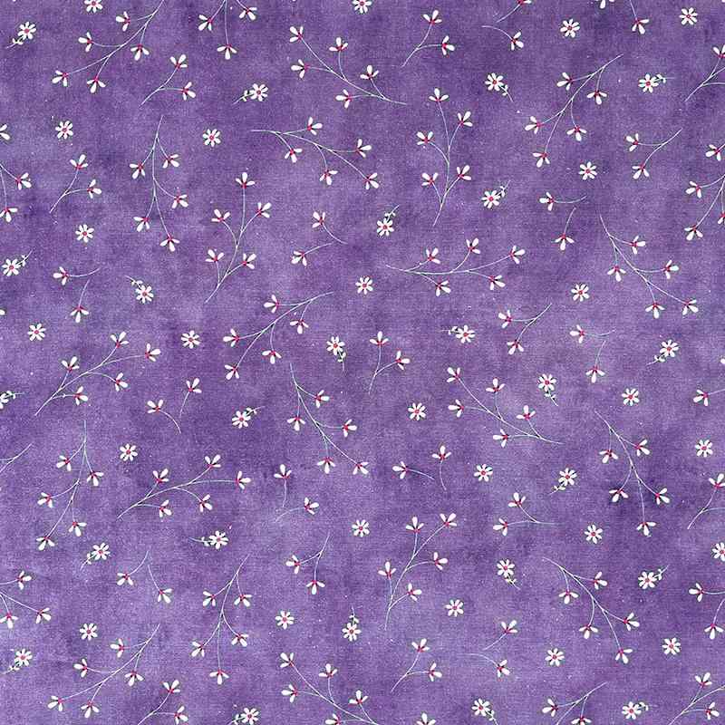 生地 紫色の 背景に小さな 花 100％ コットンツイル 子供 服 ジャケット 手作り DIY 生地 幅 1 . 45メ..