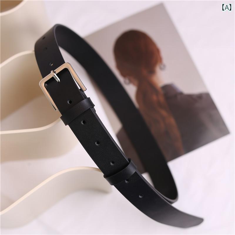 レディースベルト ハイ エンド ベルト レディース本 革第 一 層 牛 革 インズ トレンド ブラック 万能 ..