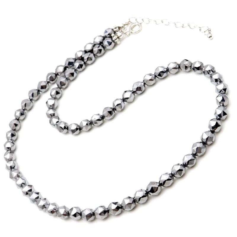 テラヘルツ鉱石 ネックレス 6mm スターカット パワーストーン 天然石 健康アクセサリー
