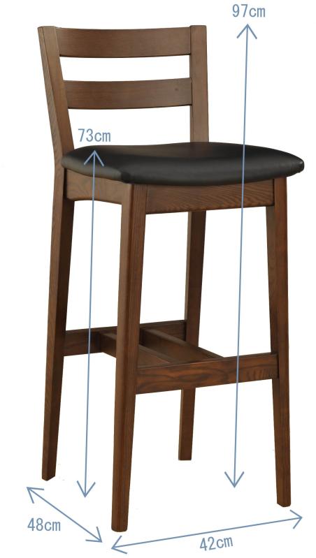 高さ4段階 本格派木製ハイチェア カムイハイチェア