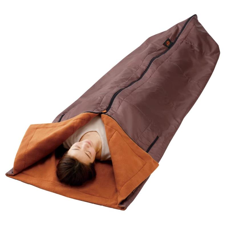楽天SEIYUショップ[m.D.P.] 寝袋 暖かい寝袋 シュラフ ねぶくろ 防寒 持ち運び マット布団カバー 布団 上掛け アウトドア 保温 コンパクト 冬用 封筒型 着る毛布 あったか 暖かい 防災グッズ（more hot 暖暖あったか