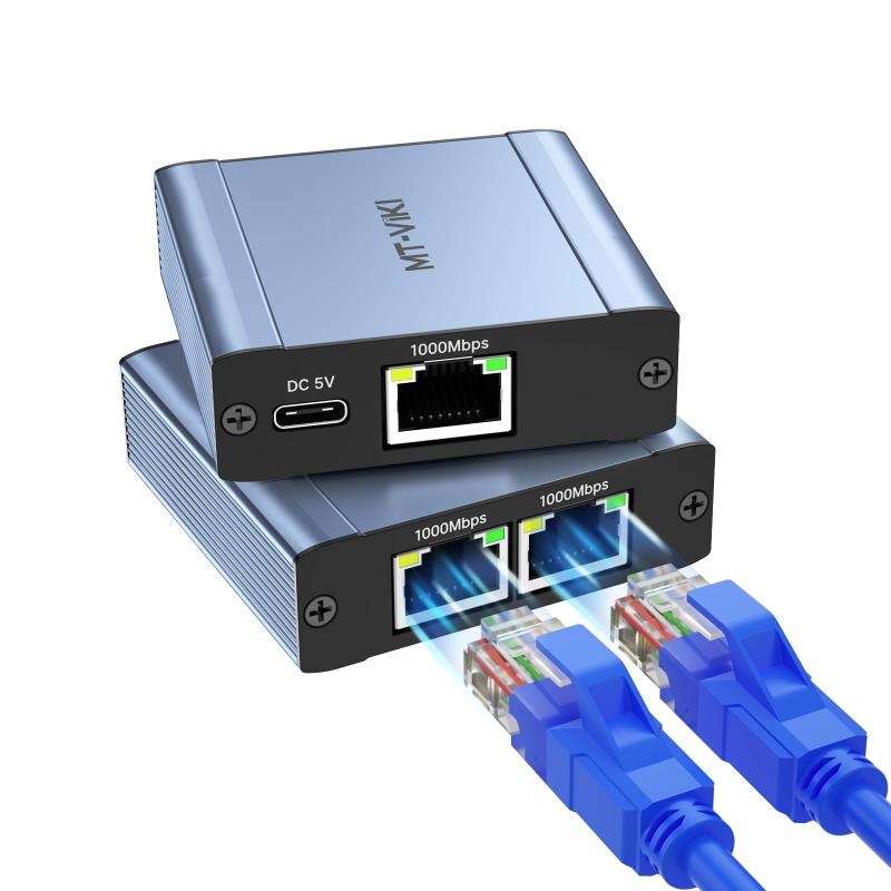 MT-VIKI LAN分配器 RJ45 ネットワーク スプリッター RJ45 分配器 1000Mbps、Cat5 Cat5e Cat6 Cat7 Cat8 用 ギガビットRJ45スプリッタ[同時にネットワーク接続された2つのデバイス］