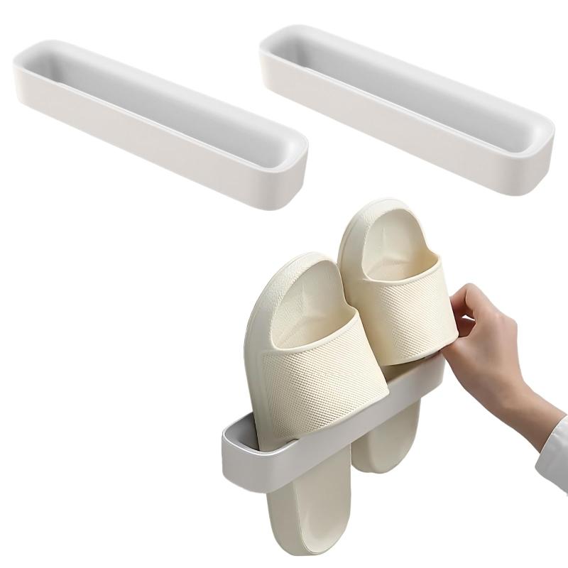 Khers スリッパラック 壁掛け 2個セット ベランダ サンダル 収納 スリッパ 壁掛け ベランダスリッパ 収納