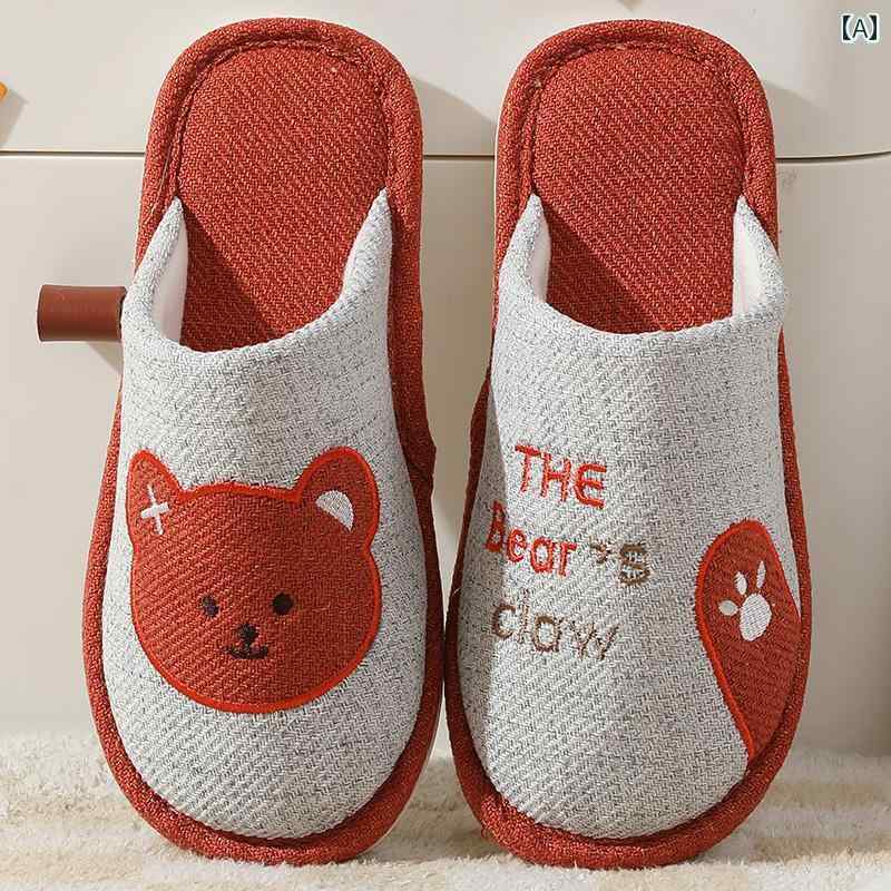 スリッパ スタイル かわいい 風 四季 バオ トウ 綿 スリッパ 女性 春と 秋の ホーム 滑り止め 抗 汗 屋..