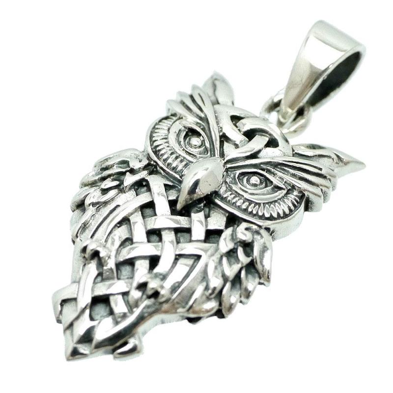 [シルバーワン] シルバー925 フクロウ ペンダントトップ メンズ m1