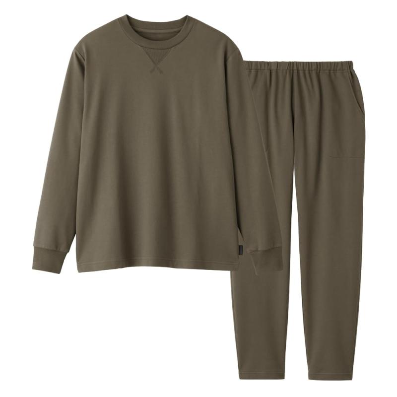 [ボディワイルド] ルームウェア 長袖長パンツミニ裏毛 メンズ