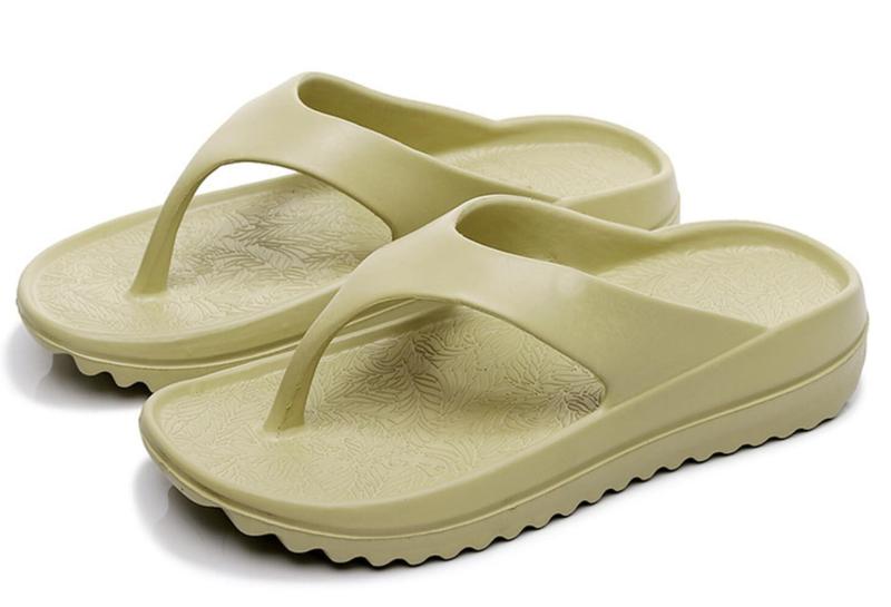 [kanaelun] サンダル レディース 厚底 ビーチサンダル オープントゥ ボタニカル シンプル 防滑 滑らない 軽量 柔軟 屋外 室内 鼻緒 花柄