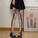 網 タイツ パン スト ロリータ 網 タイツ レディース メッシュ ローズ ジャカード セクシー 中空 ストラップ ハイ ソックス ピュア デザイア スタイル ...