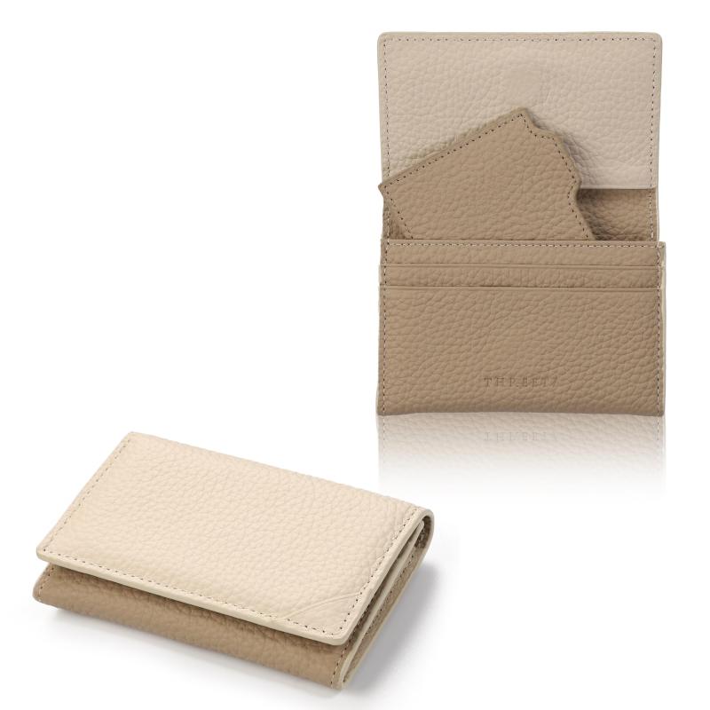 [THREETA] 名刺入れ レディース 本革 