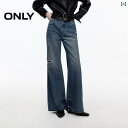 レディース ジーンズ おしゃれ ONLY 2025 春の 新作 ファッション ホール デザイン ルーズ フレアパンツ ジーンズ レディース | 12513200...