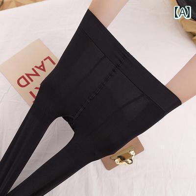 レディース ストッキング ソックス 夢のような6820、サテン製のスワンダステレッチタイツ、ひきこもり春秋の微透肉補強付き大型弾性仕様