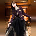 レディース ドレス おしゃれ 2024年の秋には、上品で香ばしいスタイルが高く評価され、紫色の短いジャケットにネット素材のフレアスカートがセットされたワンピース...