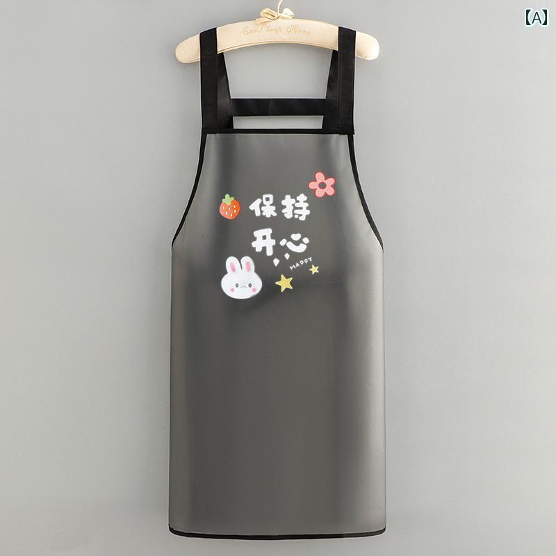 2025年新作のキッチンおよび家庭用の洗濯不要な防水・防油エプロン。飲食店や仕事中の調理に最適。