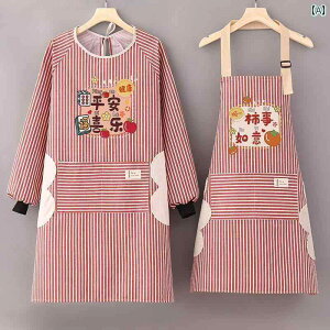 エプロン おしゃれ キッチン エプロン キッチン 家庭用 2024 新しい 女性用 長袖 オーバー オール 調理用 特殊 作業 服 防水 防 油 綿 リネン ウエスト