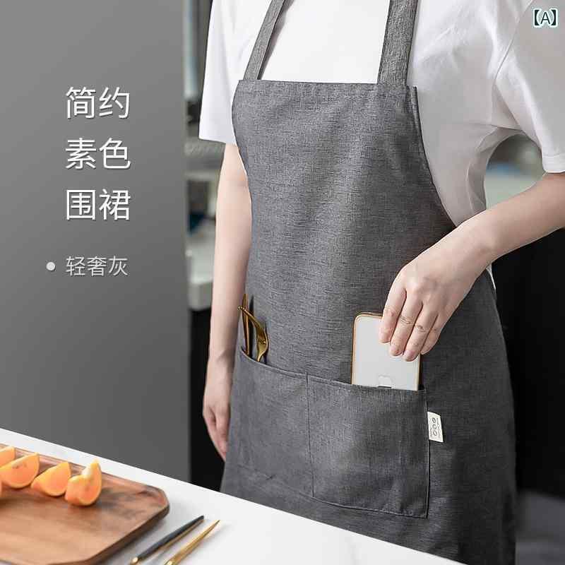 エプロン おしゃれ キッチン 2025 新しい スタイルの コーヒー マスター エプロン キッチン 専用 ホーム ケータリング アンチ ストール 若者 オイル ハイ エンド センス