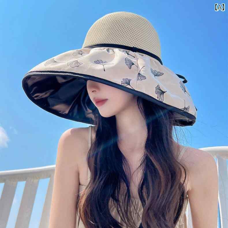 帽子 レディース 日よけ帽子 つば広 漁師帽子 ハット 折りたたみ UVカット 紫外線対策 遮光 小顔効果 日焼け防止 暑さ対策 熱中症予防 アウトドア 登山 公園 散歩 外出 買い物 レジャー 旅行 お出かけ おしゃれ かわいい 無地 シンプル 通気性