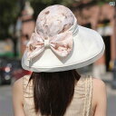 帽子 レディース サンハット 夏用 アウトドア用 日焼け 防止 サンハット。 つばが 大きく、 通 気性が あり、 薄く、 高級な リボン