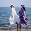 ワンピース ドレス レディース 海辺の 旅行や 休暇の ための 夏の 綿と リネンの ドレス、 女性の 妖精の 気質の 二 重層の 流れるような ロング スカート、 ビーチ ビッグ スイング スカート
