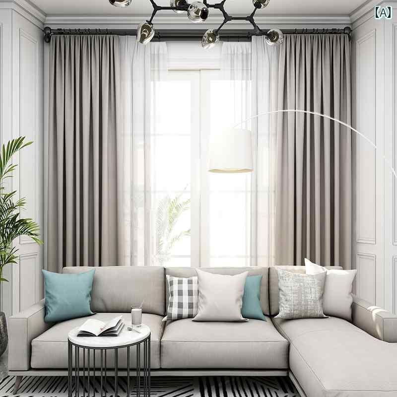 カーテン 遮光 レース 完全 遮 光 カーテン 寝室 リビング 出窓 日よけ シェード 布 完成 品 断熱