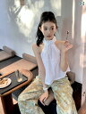 レディース トップス ホルターネック レディース トップス ホルターネック HuaHua 純粋な 欲望 ホット ガール オフショルダー 中空 ショルダー ホルターネック ノースリーブ ベスト 女性 スタンド カラー 高級 ホワイト トップ