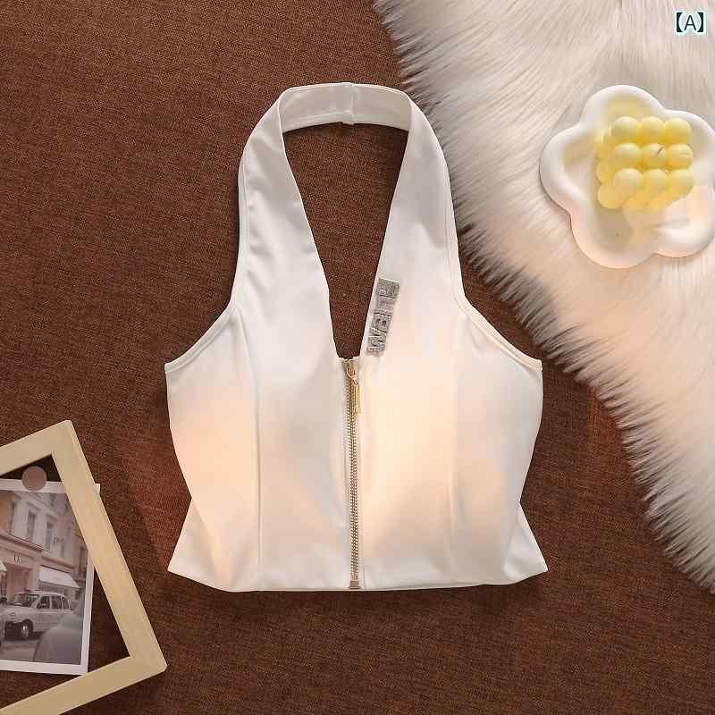 レディース トップス ホルターネック レディース トップス ホルターネック 夏の 女性用 アメリカン ス..