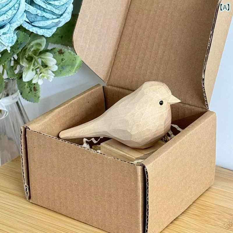 送料無料 おもちゃ ホビー ほうれん草の 秘密の 島の 純粋な 手作りの 太い 鳴き声の 木彫りの 鳥の 丸太 DIY 着色 デスク トップの 装飾 癒しの小さ...