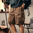 ショートパンツ ハーフパンツ グリーン ディア ハイエンド マウンテン レトロ 薄手 ワークウェア ショーツ メンズ サマー 冷感 ミドル 丈 パンツ カジュ...