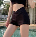 ショートパンツ ハーフパンツ 女性用 カジュアル パンツ 韓国 秋 ホット ガール ハイウエスト スリム タイト 伸縮性 ボトム ショーツ