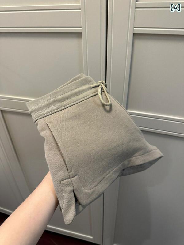 　レディース　ショート　パンツ　 アメリカン レトロ カジュアル スポーツ ショーツ 女性用 夏 薄手 ..