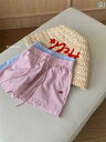 ショート ハーフ パンツ zdm 大きいサイズ 300 斤 縦縞 ドローストリング 文字 刺繍 ショート パンツ レディース ゆったり 万能 太め mm カ...
