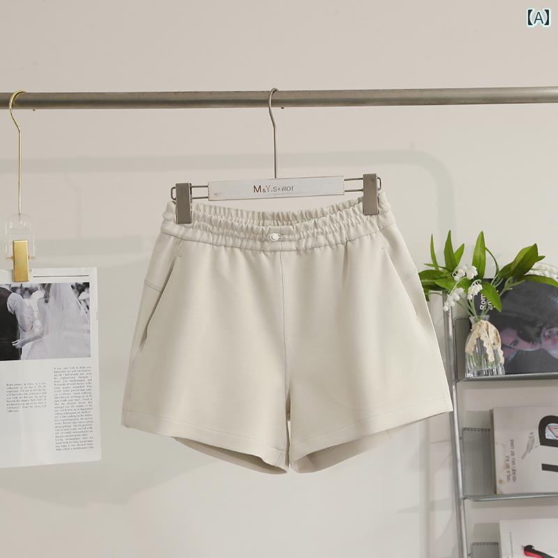 　ショート　ハーフ　パンツ　 ルル 同じ スタイル 銅 アンモニア シルク レディース ランニング フィットネス ハイウエスト スポーツ ショーツ 夏 aライン ウエスト カジュアル