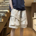 ショート ハーフ パンツ メンズ カーゴ ショーツ 夏 ファッション ストリート ビッグ ポケット アメリカン スポーツ 高級 パンツ カジュアル 5点 男...