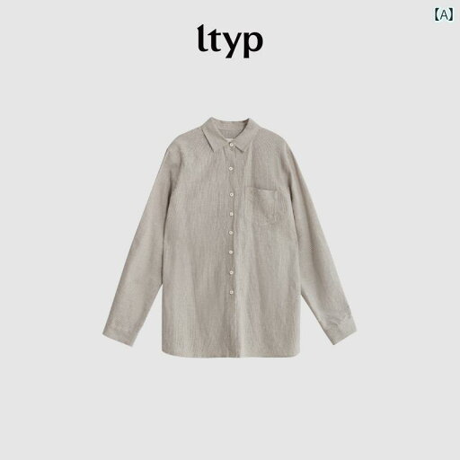 レディース シャツ トップス ltyp 旅行 リネン コットン 糸 染め シャツ クラシック 文学 ゆったり ストライプ 長袖 女性 春 レディース シャツ トップス ltyp 旅行 リネン コットン 糸 染め シャツ クラシック 文学 ゆったり ストライプ 長袖 女性 春
