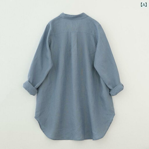 レディース Tシャツ ゆったり イタリア 高級 レディース ビッグ カット ラベル リネン 長袖 シャツ ミドル 丈 秋 レディース Tシャツ ゆったり イタリア 高級 レディース ビッグ カット ラベル リネン 長袖 シャツ ミドル 丈 秋