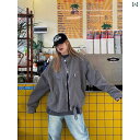 アウター メンズ ジャケット パーカー CCYE アメリカン レトロ ウォッシュド ハリントン キャンバス ジャケット コート 男女 ストリート 春 ジッパー...