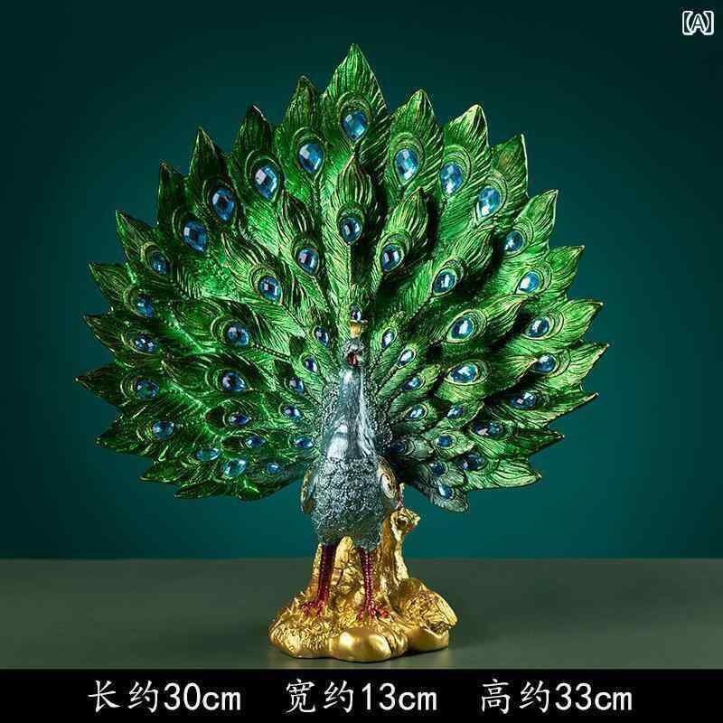 　ホビー　雑貨　装飾品 ヨーロピアン ポーチな レトロ 孔雀の テレビキャビネットの 装飾品 モダンな 家庭用 ワイン キャビネットの 装飾