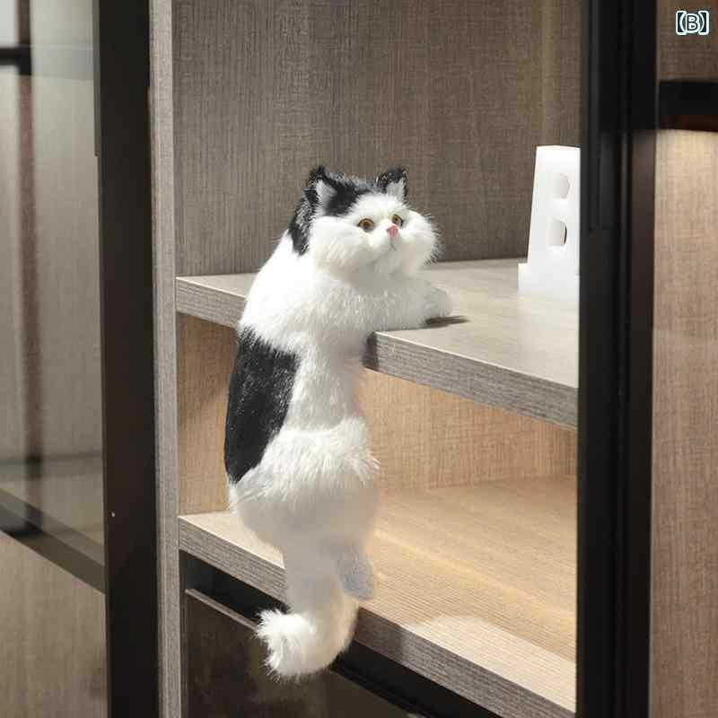 　ホビー　雑貨　装飾品 シミュレーション 猫の 飾り ぬいぐるみ 手 ギフト テレビ 猫 吊り下げ 室内用..