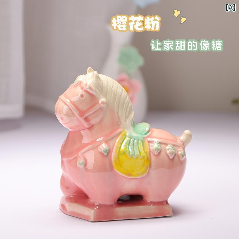 雑貨 装飾品 洛陽 文化 創造 ライン 万里 小 太 馬 リビング ルーム オフィス 装飾 陶芸 旅行の お土産 ギフト