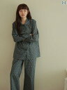 パジャマ レディース 上下 MollyRosa Zhiye ブルーフラワー コットン 60 カウント高 密度 パジャマ レディース 長袖長 ズボン 室内 着 ...