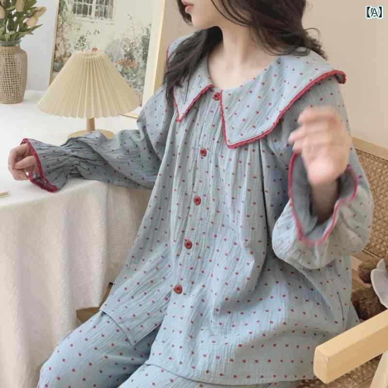 レディース　パジャマ　スウェット　上下 2025 ホーム 服 パジャマ セット 長袖 ズボン カーディガン 綿糸 胸 パッド 付き 韓国 ゆったり