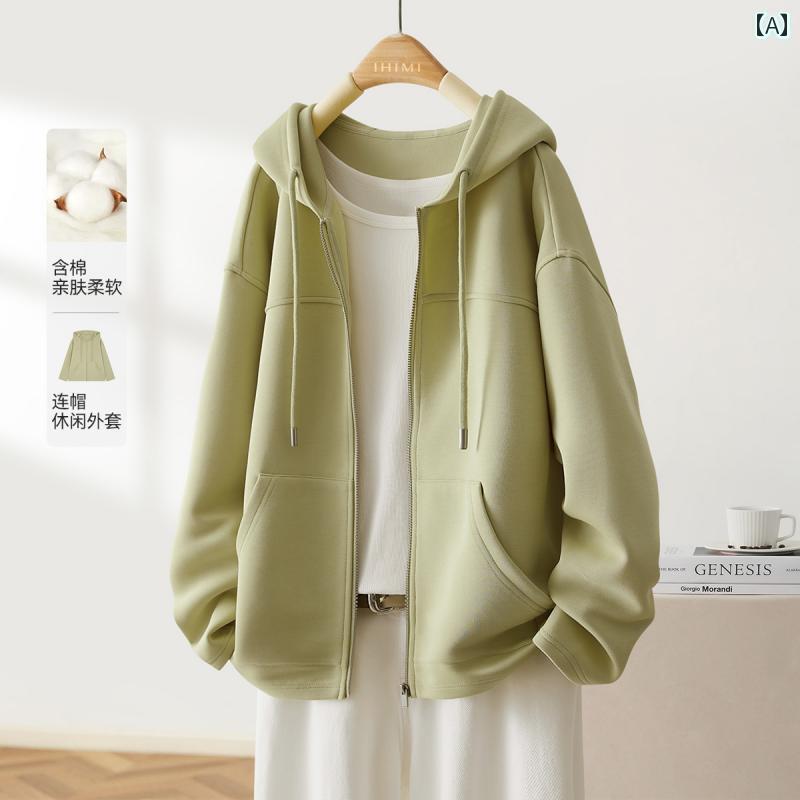 パーカー　フード付き　ニット IHIMI Haimi フード付き ホット セーター ジャケット レディース 2025 ..