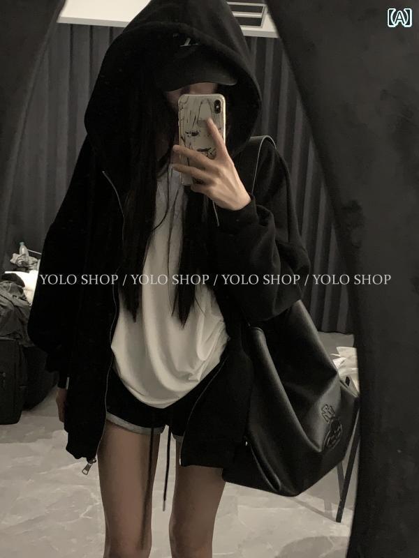 パーカー　フード付き　ニット YOLO SHOPの 店主は ゆったり フード付き セーター カーディガンジャケット レディース 春夏 厚手 トップスが 大好きです