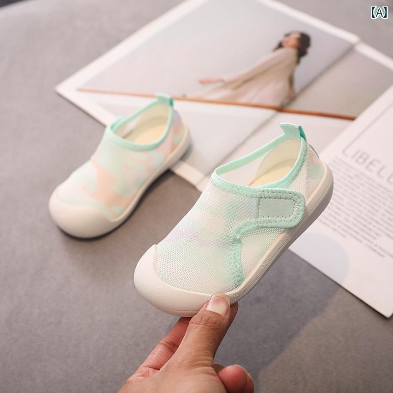 赤ちゃん 靴 シューズ 女の 赤ちゃんの 幼稚園の 靴 男の子 室内 01から 5歳の 通気性の ある メッシュ..