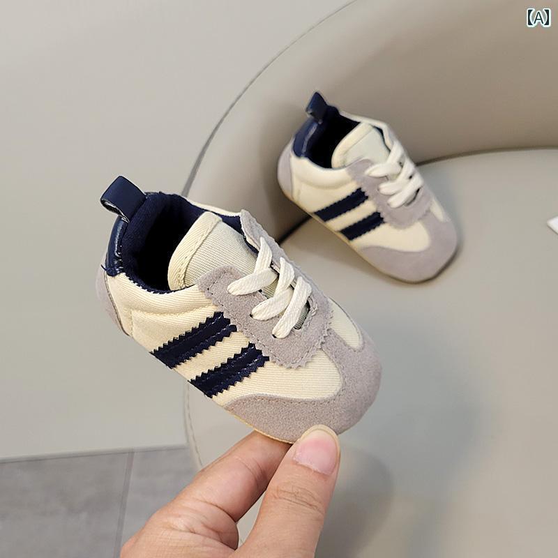 赤ちゃん　靴　シューズ 春秋 3612ヶ月 ベビー シューズ 男の子と 女の子 01歳 幼児と 幼児 通気性 カラーマッチング ソフト ソール 落下 防止 幼児用