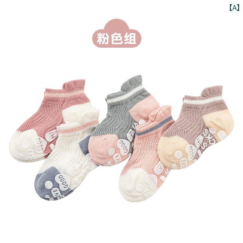 赤ちゃん　靴　シューズ 子供用 ソックス 夏 春夏 薄手 冷感 通気性 ベビー 赤ちゃん 大きい かかと 接着 滑り止め トランポリン フロア
