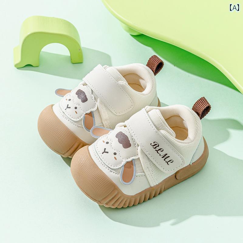 赤ちゃん　靴　シューズ Jinuofu 春 0812歳 女の子 滑り止め 耐摩耗 幼児 靴 メンズ ソフト ソール メッシュ 通気性 ベビー シューズ