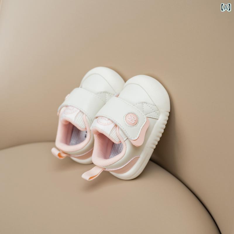 ベビー　シューズ　かわいい 女の子 ベビー 幼児用 靴 春の 白い 男の子 シングル シューズ ソフト ソール 12歳 6ヶ月 春秋 スタイル
