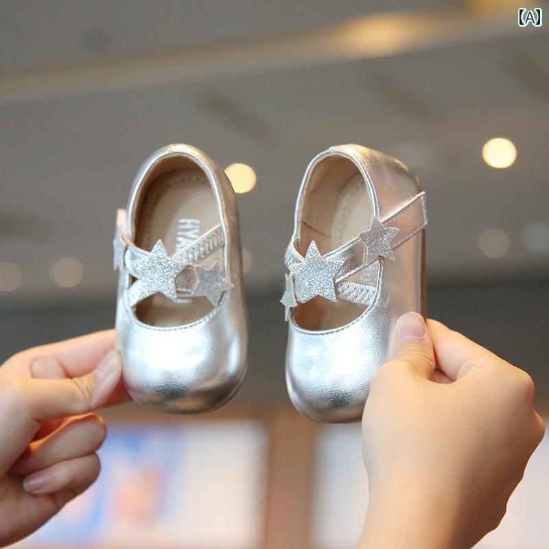 ベビー　シューズ　かわいい 春秋 ベビー ガール シューズ 012歳の 子供の プリンセス 滑り止め ソフト..