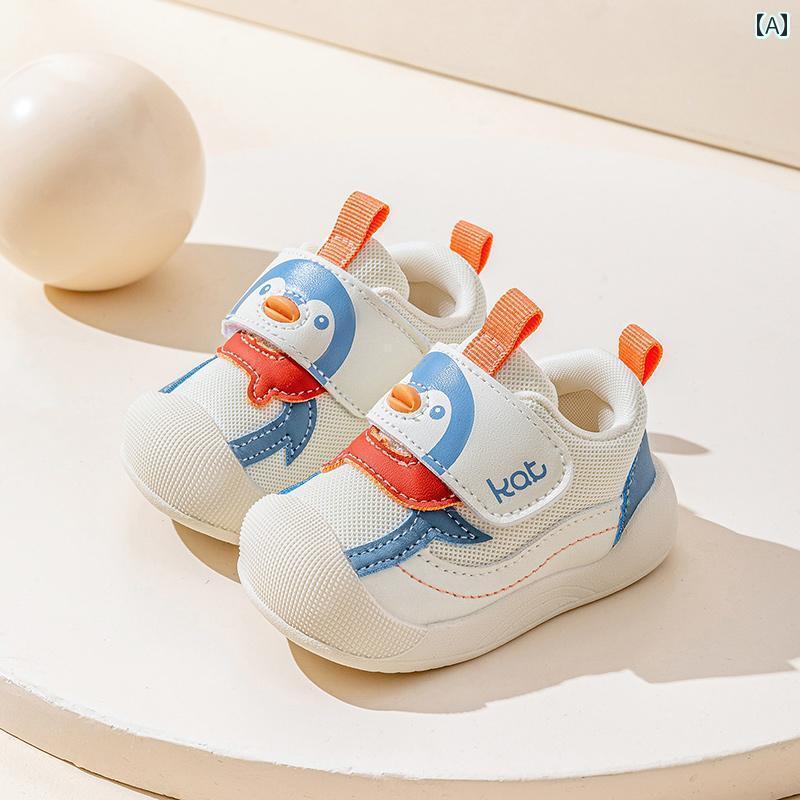 ベビー　シューズ　かわいい 景 奇 男の子 ベビー 幼児 靴 2025 春 ソフト ソール 滑り止め 通気性 13歳 女の子 機能