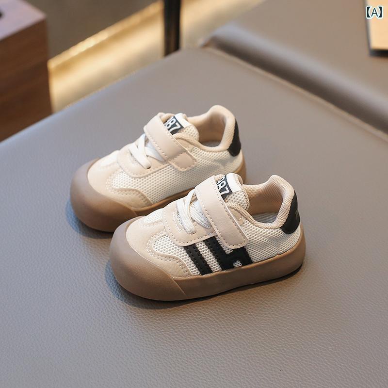 ベビー　シューズ　かわいい 男の子用 ベビー 学習 シューズ 013歳の 女の子用 春秋 ソフト ソール メッシュ 通気性 幼児 子供用 スニーカー